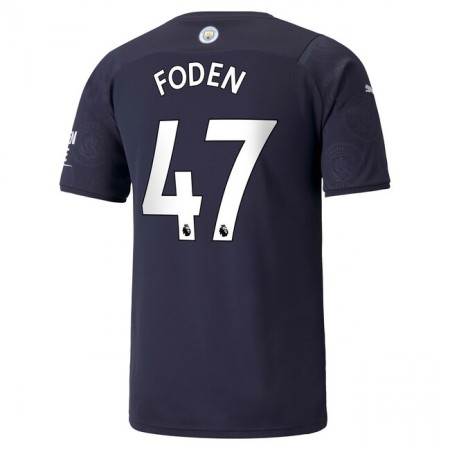Manchester City Phil Foden 47 3. trøje 2021-22 S/S